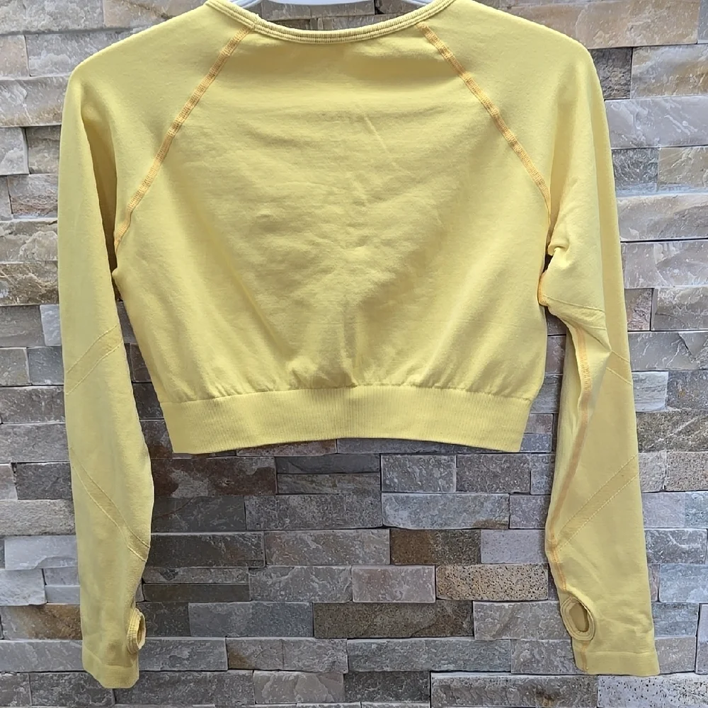 Yellow Long Sleeve Women's Top - Picture 2 of 4
